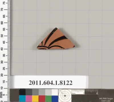 Terracotta fragment of a kylix (drinking cup)