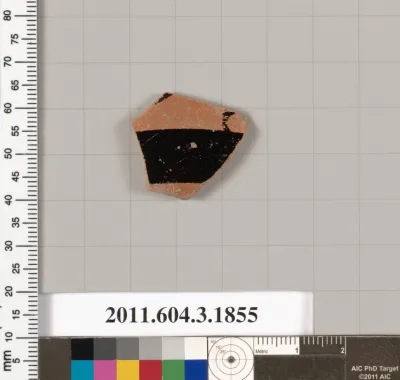 Terracotta fragment of a kylix: Lip cup (drinking cup)