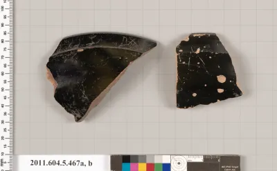 Terracotta rim fragments of stemless kylikes (drinking cups)?