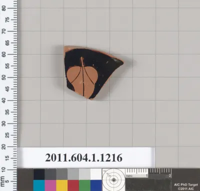 Terracotta fragment of a kylix (drinking cup)