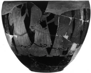 KRATER, COLUMN (ATHENIAN, RED-FIGURE)