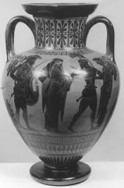 AMPHORA, NECK (ATHENIAN, BLACK-FIGURE)