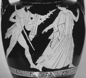 AMPHORA, NECK (ATHENIAN, RED-FIGURE)