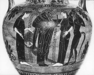 AMPHORA, NECK (ATHENIAN, BLACK-FIGURE)