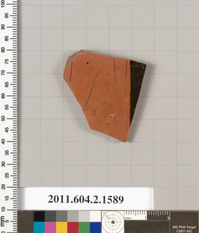 Terracotta fragment of a skyphos (deep drinking cup)