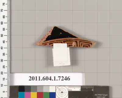 Terracotta fragment of a kylix (drinking cup)