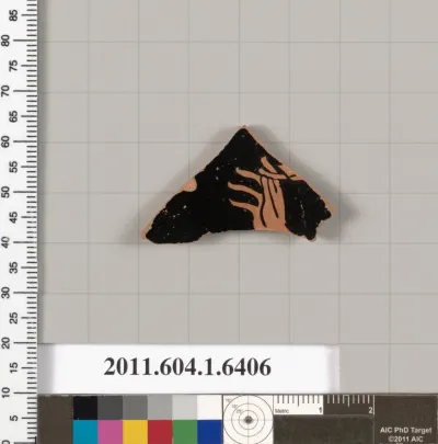 Terracotta fragment of a kylix (drinking cup)