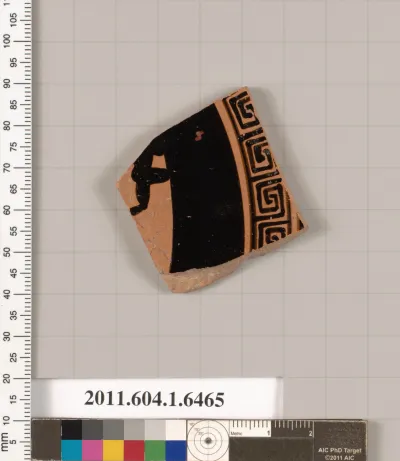 Terracotta fragment of a kylix (drinking cup)