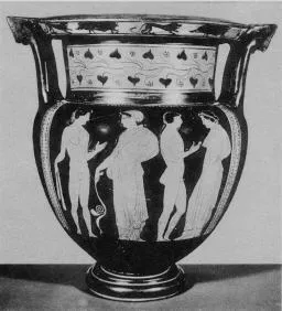 KRATER, COLUMN (ATHENIAN, RED-FIGURE)