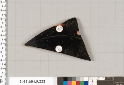 Terracotta fragment of a kylix (drinking cup)