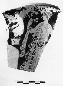 PYXIS, FRAGMENT (ATHENIAN, RED-FIGURE)