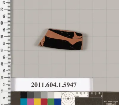 Terracotta fragment of a kylix (drinking cup)