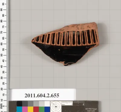 Terracotta fragment of a column-krater (bowl for mixing wine and water)