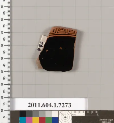 Terracotta fragment of a kylix (drinking cup)