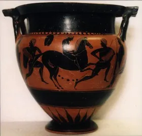 KRATER, COLUMN (ATHENIAN, BLACK-FIGURE)