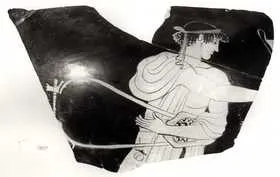 KRATER, COLUMN, FRAGMENTS (ATHENIAN, RED-FIGURE)