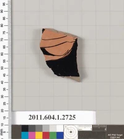 Terracotta fragment of a kylix (drinking cup)