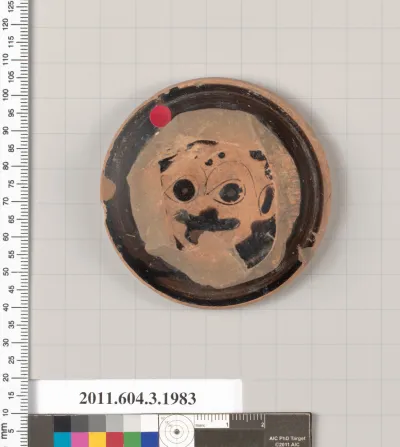 Terracotta fragment of a stemless cup (drinking cup)