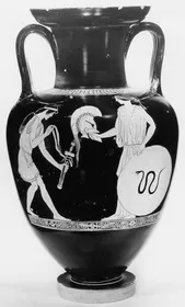 AMPHORA, NECK (ATHENIAN, RED-FIGURE)