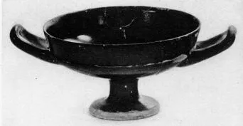 CUP (ATHENIAN, BLACK GLAZE)