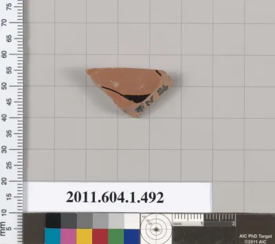 Terracotta fragment of a kylix (drinking cup)