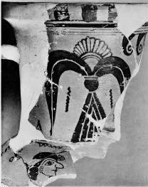 AMPHORA, NECK, FRAGMENTS (PROTOATTIC, BLACK-FIGURE)