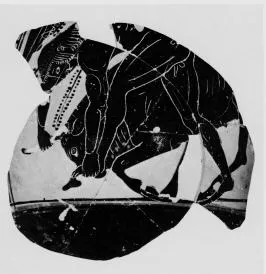 OINOCHOE, FRAGMENT (ATHENIAN, BLACK-FIGURE)
