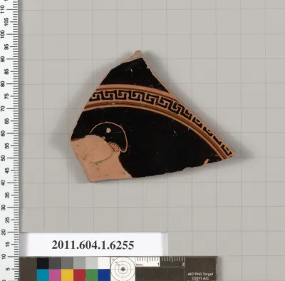 Terracotta fragment of a kylix (drinking cup)