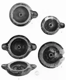 LAMP (ATHENIAN, BLACK GLAZE)