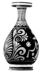 BOTTLE (SOUTH ITALIAN, APULIAN, RED-FIGURE)