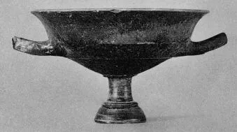 CUP (ATHENIAN, BLACK GLAZE)