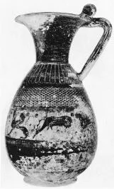 OLPE (PROTOCORINTHIAN, TRANSITIONAL, BLACK-FIGURE)