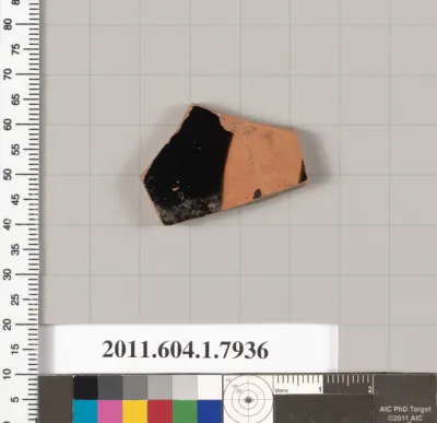 Terracotta fragment of a kylix (drinking cup)