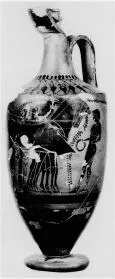 LEKYTHOS, FRAGMENT (ATHENIAN, BLACK-FIGURE)