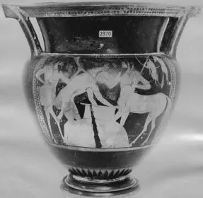 KRATER, COLUMN (ATHENIAN, RED-FIGURE)
