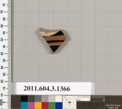 Terracotta fragment of a skyphos (deep drinking cup)