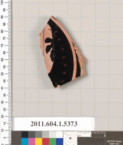 Terracotta fragment of a kylix (drinking cup)