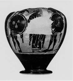 OINOCHOE, FRAGMENT (ATHENIAN, BLACK-FIGURE)