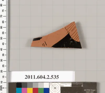 Terracotta fragment of a column-krater (bowl for mixing wine and water)