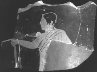 KRATER, BELL, FRAGMENT (ATHENIAN, RED-FIGURE)
