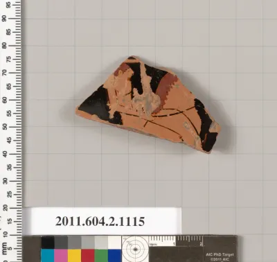 Terracotta fragment of a lekythos (oil flask)?