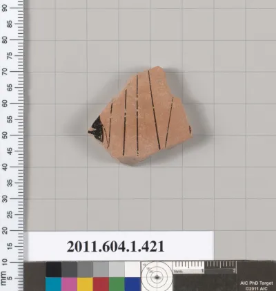 Terracotta fragment of a kylix (drinking cup)