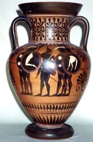 AMPHORA, NECK (ATHENIAN, BLACK-FIGURE)