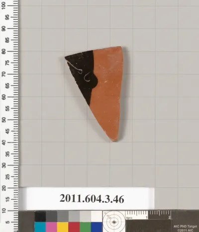 Terracotta fragment of an lekythos (oil flask)?