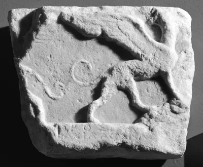 Fragment of a Votive Relief with Griffins