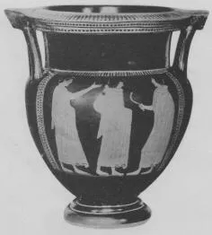 KRATER, COLUMN (ATHENIAN, RED-FIGURE)