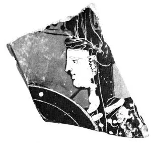 AMPHORA, PANATHENAIC PRIZE, FRAGMENT (ATHENIAN, BLACK-FIGURE)