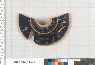 Terracotta fragment of a kylix (drinking cup)