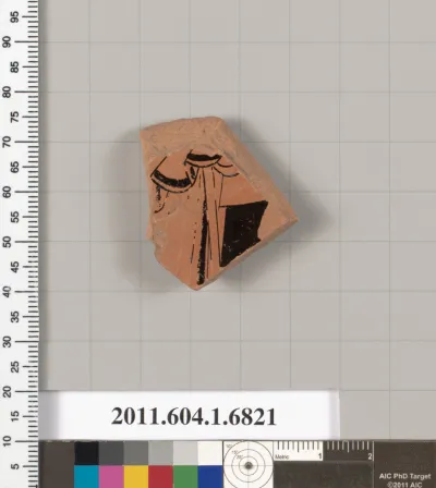 Terracotta fragment of a kylix (drinking cup)