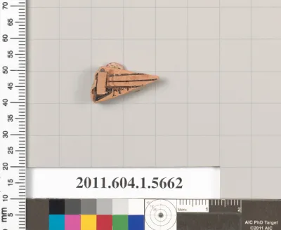 Terracotta fragment of a kylix (drinking cup)